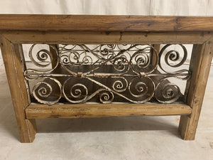 Coffee Table made with French Iron