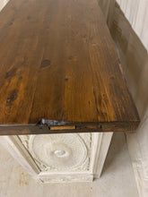 Load image into Gallery viewer, Console/Cabinet made with French Doors and Iron