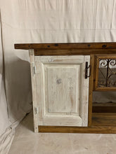 Load image into Gallery viewer, Console/Cabinet made with French Doors and Iron