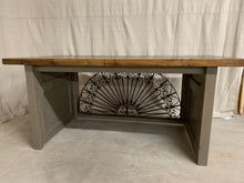 Load image into Gallery viewer, Desk/Table made of French Arch Iron and Door sides