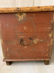 European Hand-Painted Trunk