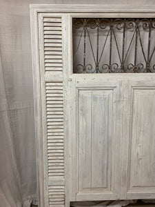 Queen Headboard- French Iron, Doors and Shutters
