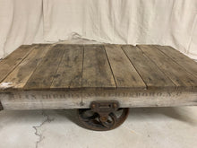 Load image into Gallery viewer, Vintage American Industrial Cart/Coffee Table