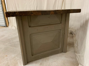 Desk/Table made of French Arch Iron and Door sides
