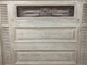 King Headboard- French Iron, Door and shutters
