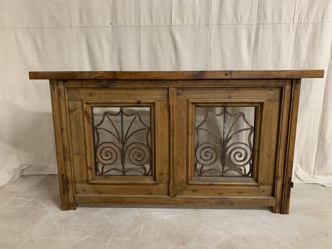 Console made of French Door Iron