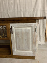 Load image into Gallery viewer, Console/Cabinet made with French Doors and Iron