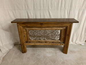 Console made from French Front Door