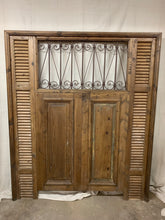 Load image into Gallery viewer, Queen Headboard- French Iron, doors &amp; Shutters